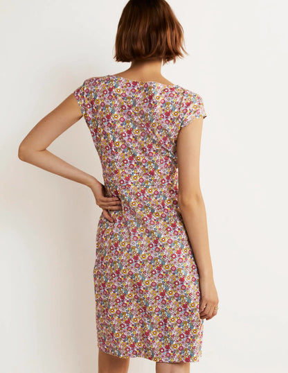 Florrie Jersey Dress-Multi, Bloom Garden