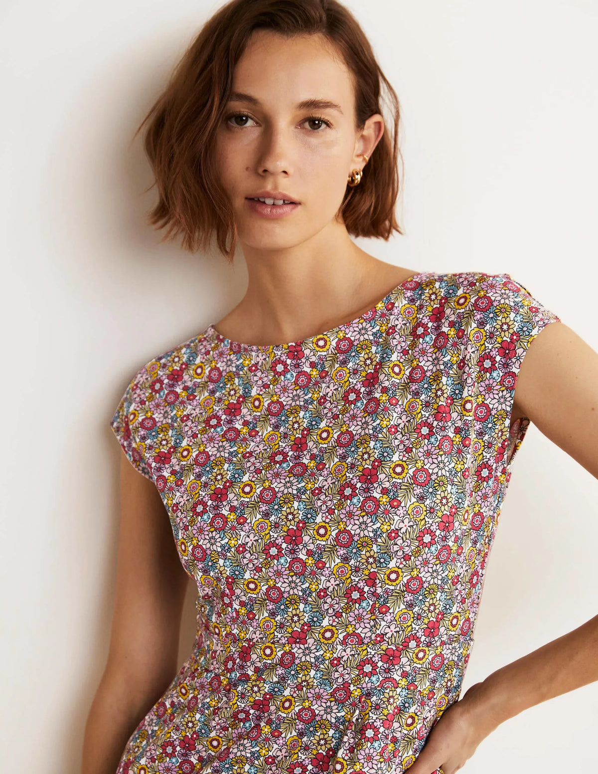 Florrie Jersey Dress-Multi, Bloom Garden