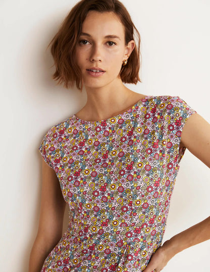 Florrie Jersey Dress-Multi, Bloom Garden