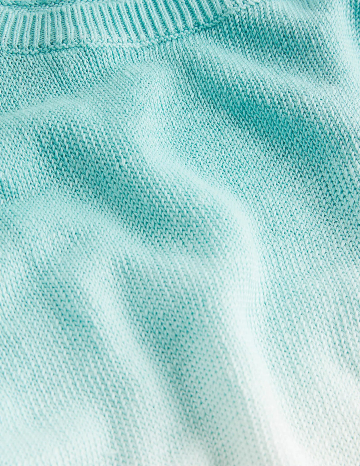 Dip-Dye Linen Tank-Blues Ombre