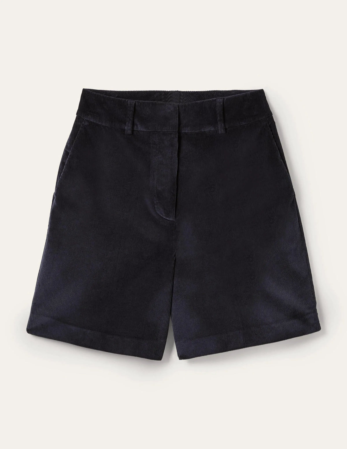 High Waist Shorts-Navy