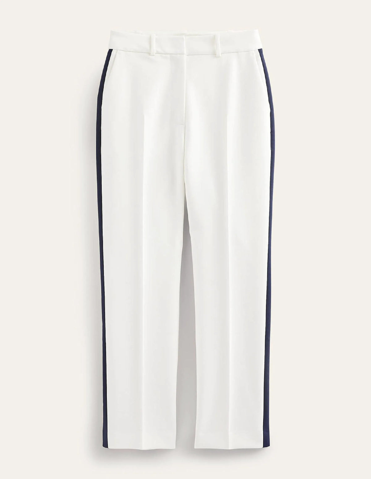 Kew Side Stripe Pants-Ivory w/side stripe