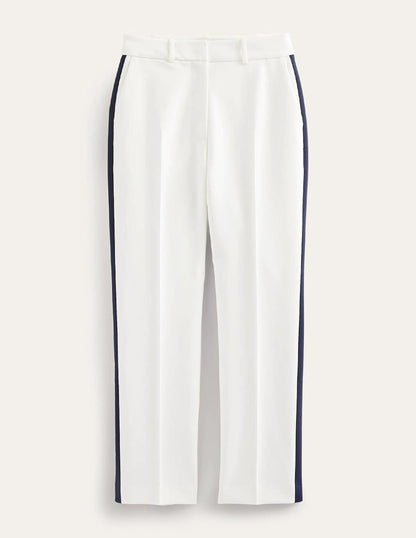 Kew Side Stripe Pants-Ivory w/side stripe