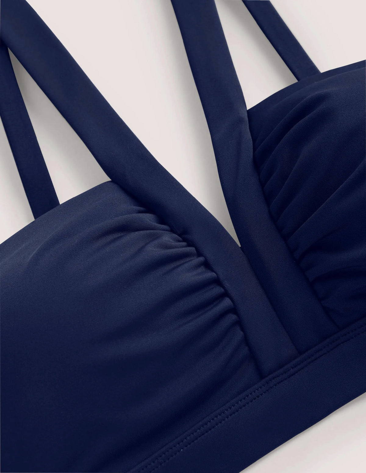 Corsica V-neck Bikini Top-French Navy