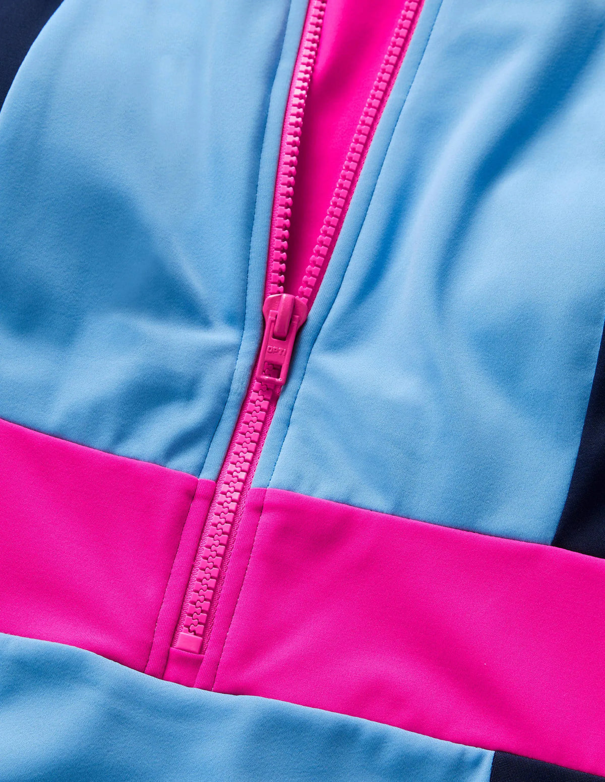 Capri Zip Long Sleeve Swimsuit-Horizon Colourblock