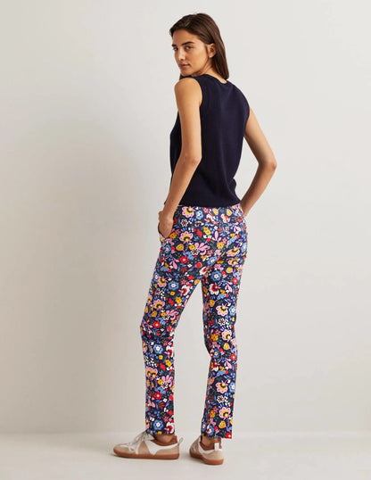 Richmond 7/8 Pants-Navy, Pretty Paradise