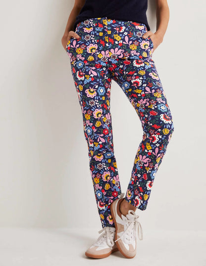 Richmond 7/8 Pants-Navy, Pretty Paradise