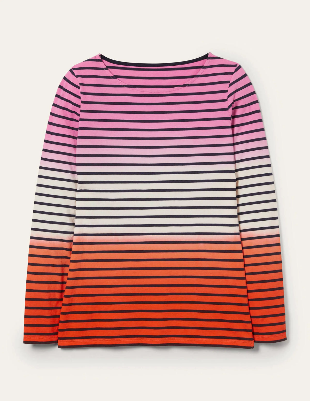 Ella Long Sleeve Breton-Bon Bon/Firecracker Ombre