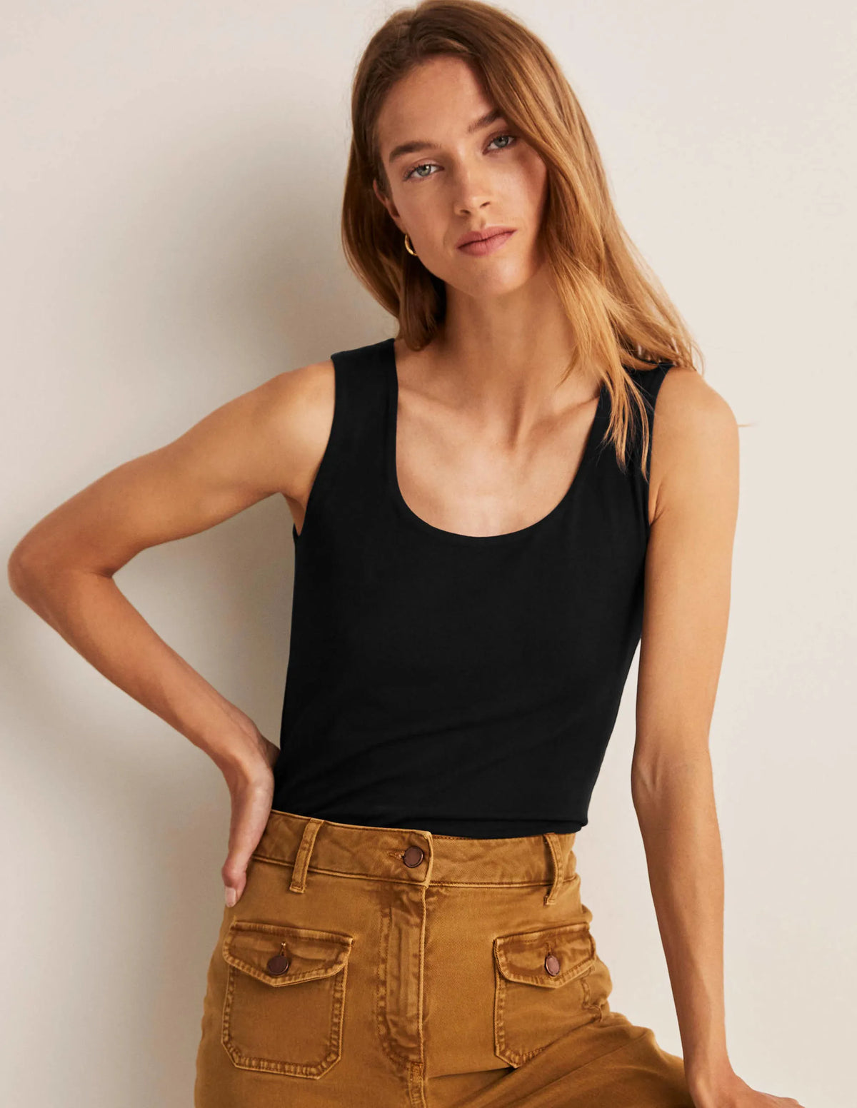 Double Layer Tank-Black