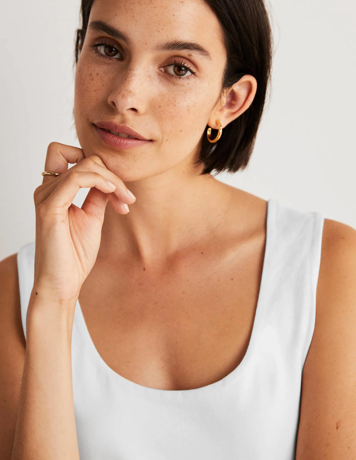 Double Layer Tank-White
