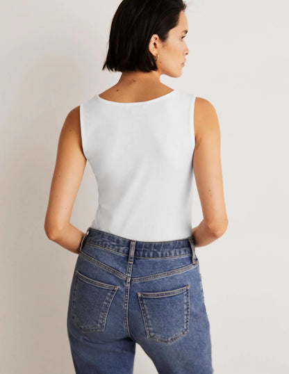 Double Layer Tank-White