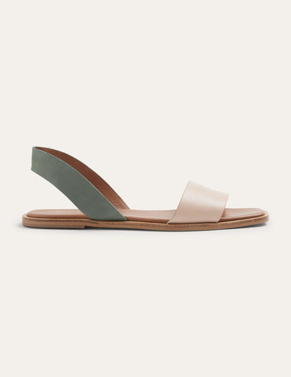 Front Strap Sandals-Frappe Colourblock