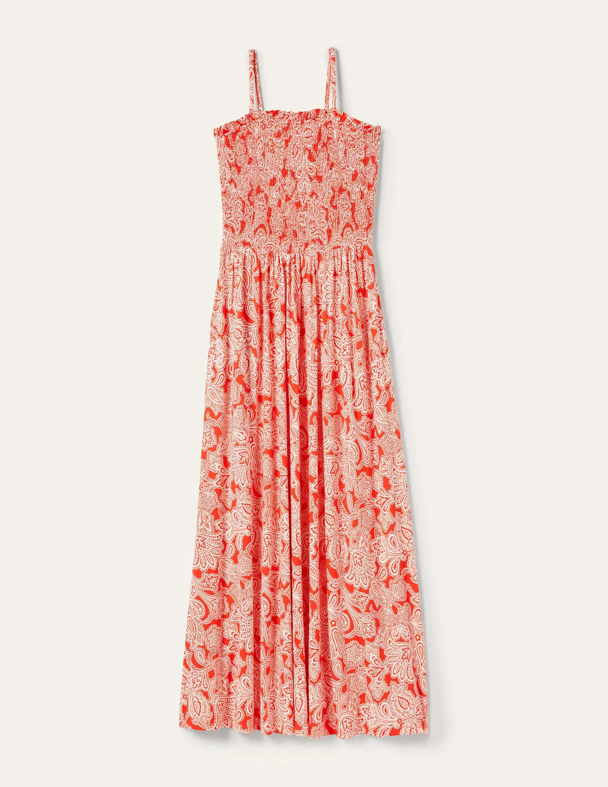 Strapless Jersey Maxi Dress-Firecracker, Paisley Bud