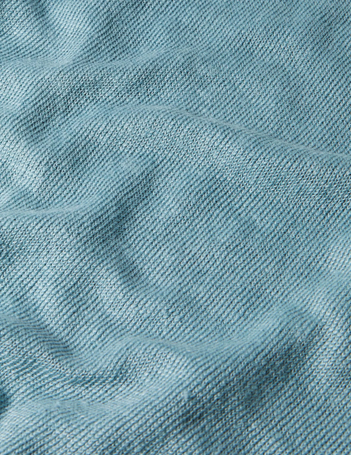 Linen Knitted T-shirt-Larkspur Blue