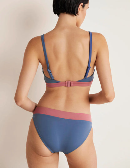Arezzo V-neck Bikini Top-Globe Colourblock