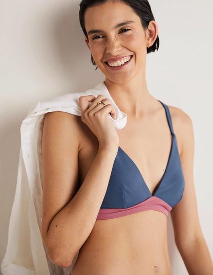 Arezzo V-neck Bikini Top-Globe Colourblock