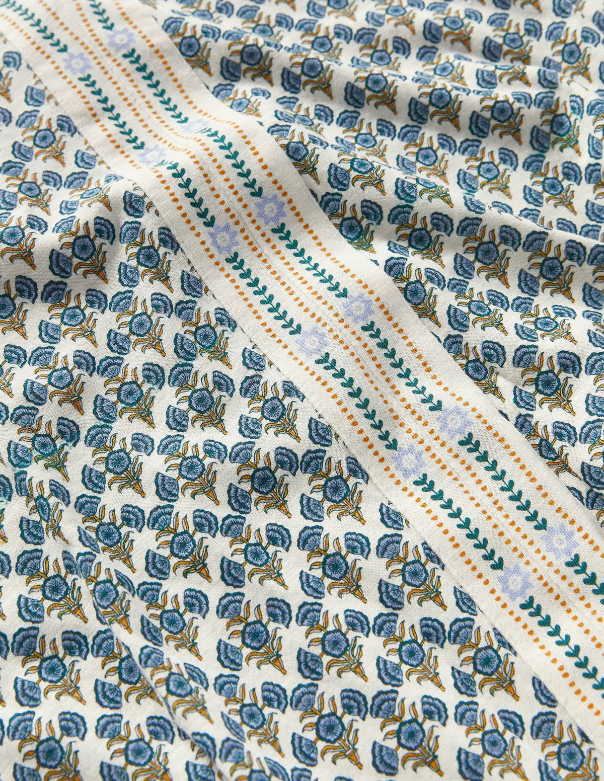Printed Notch Neck Jersey Top-Chesapeake Bay, Poppy Geo