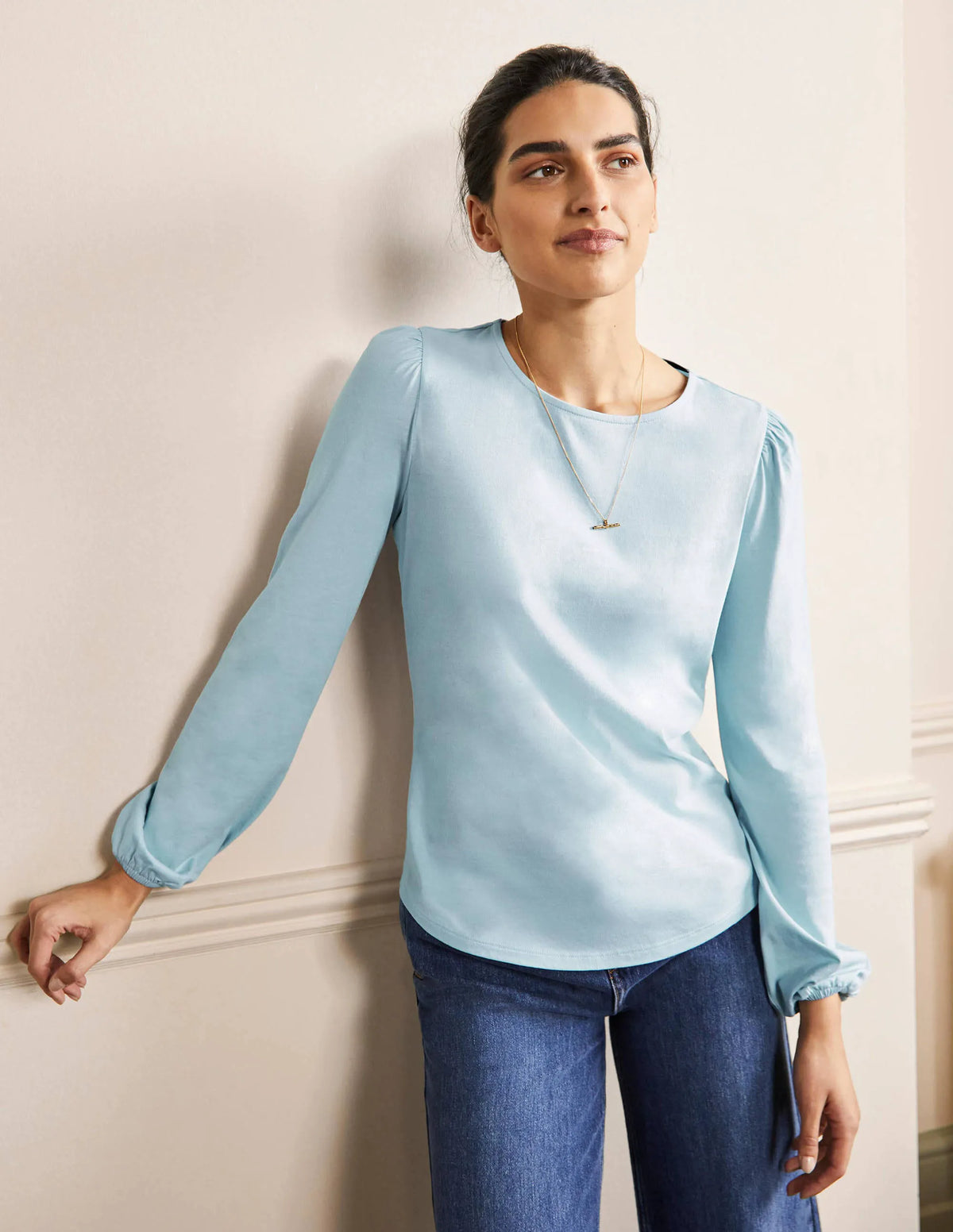 Supersoft Long Sleeve Top-Dawn Sky