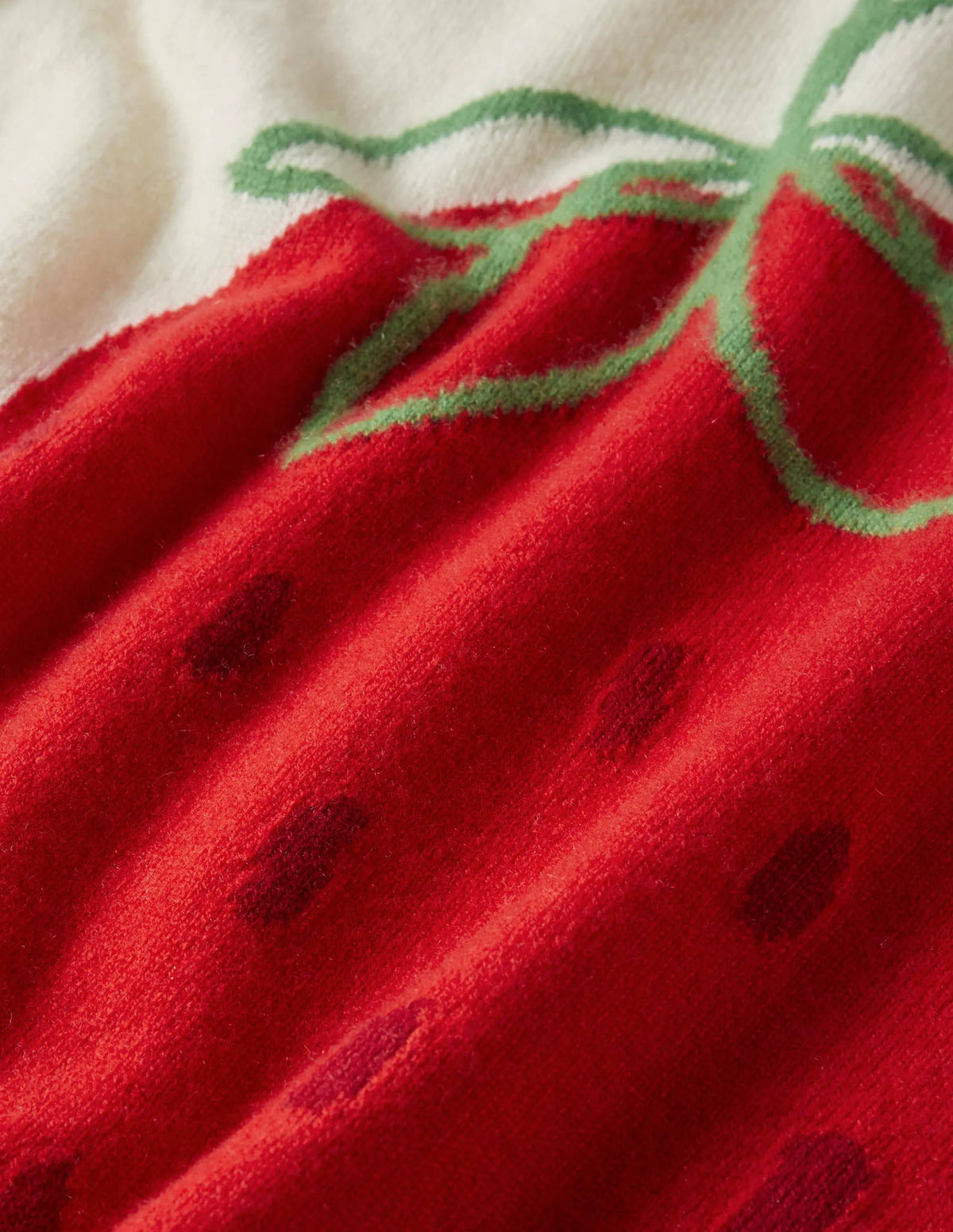 Margot Cashmere Sweater-Ivory, Strawberry