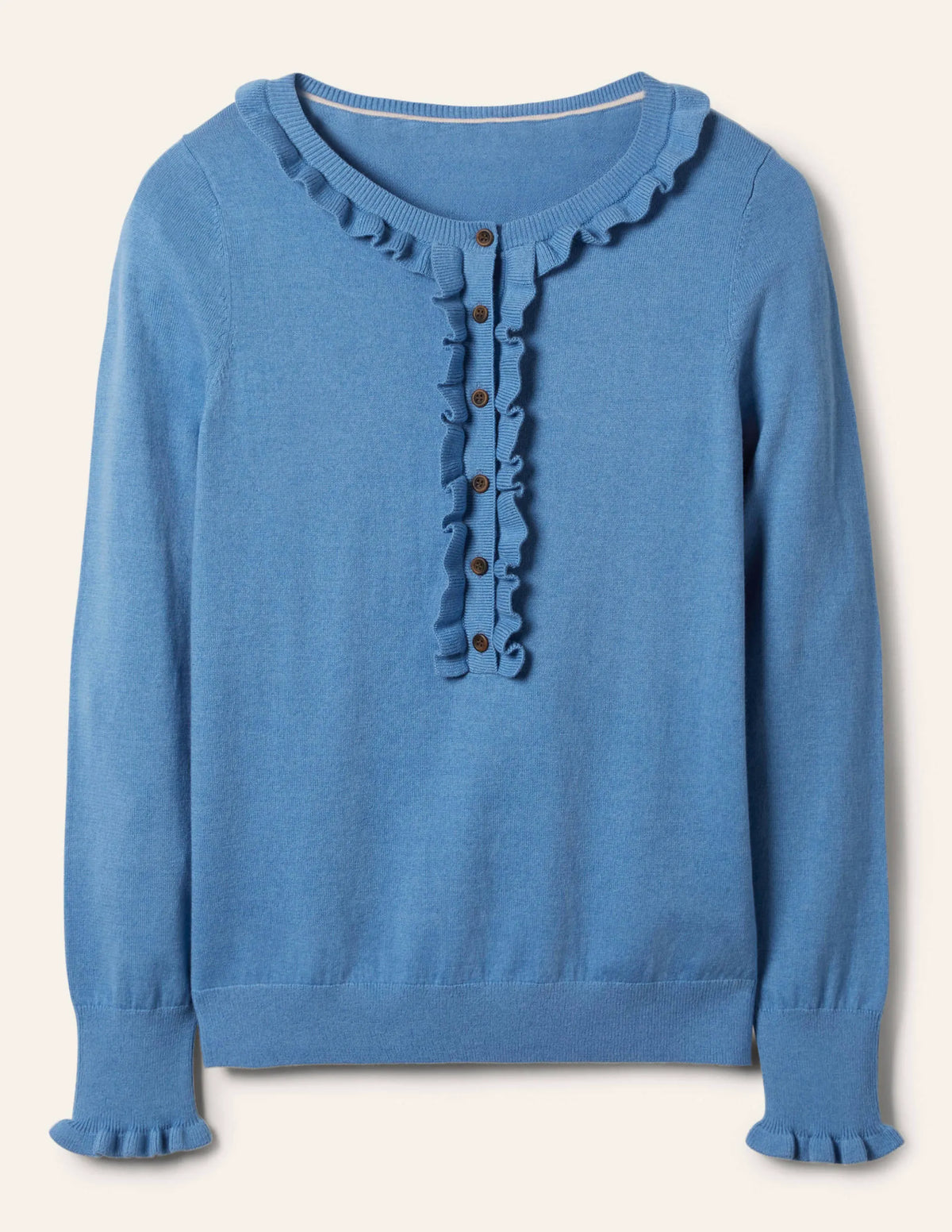 Lara Frill Henley Sweater-Grape Hyacinth