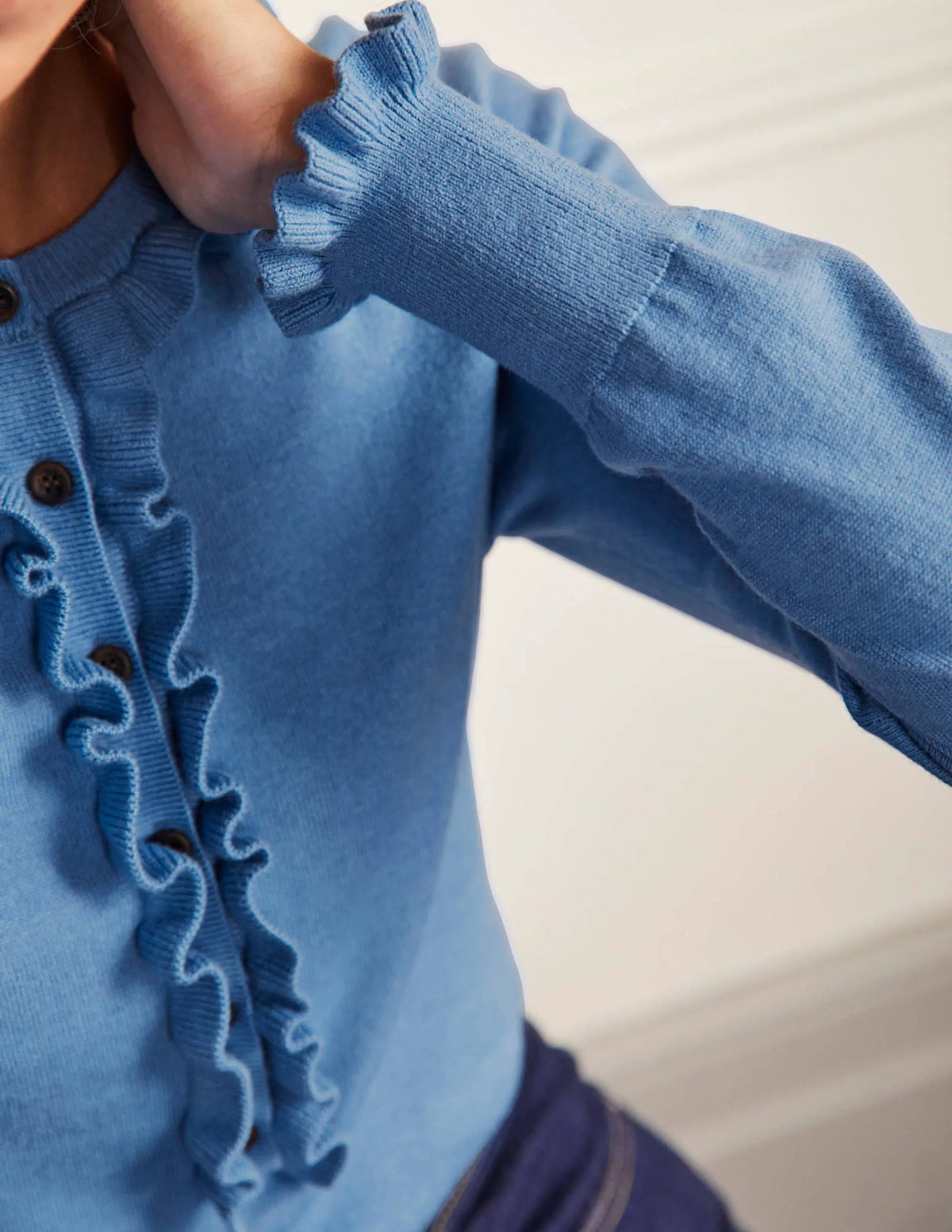 Lara Frill Henley Sweater-Grape Hyacinth