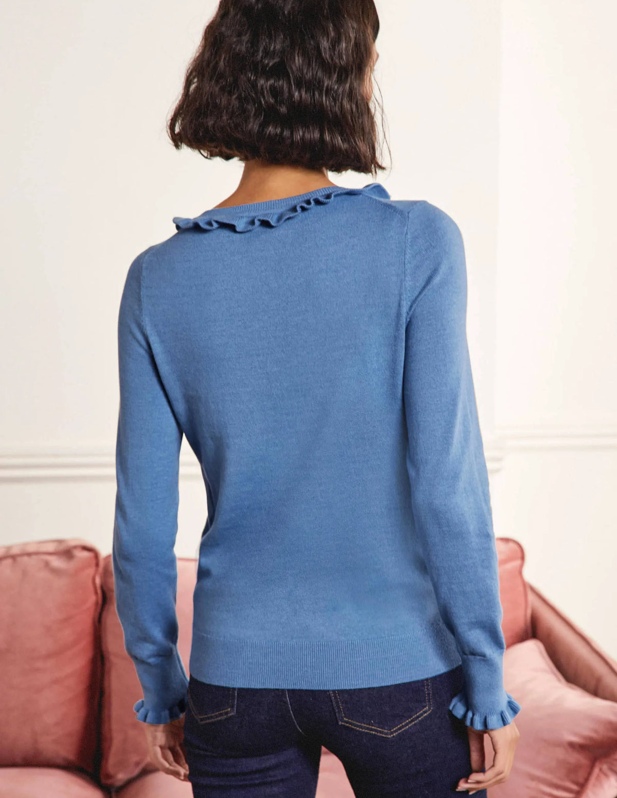 Lara Frill Henley Sweater-Grape Hyacinth