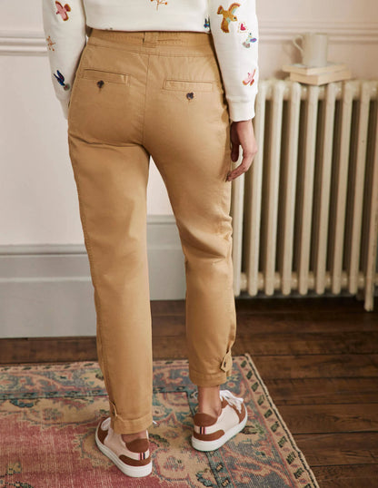 Cuff Strap Tie Pants-Ground Ginger