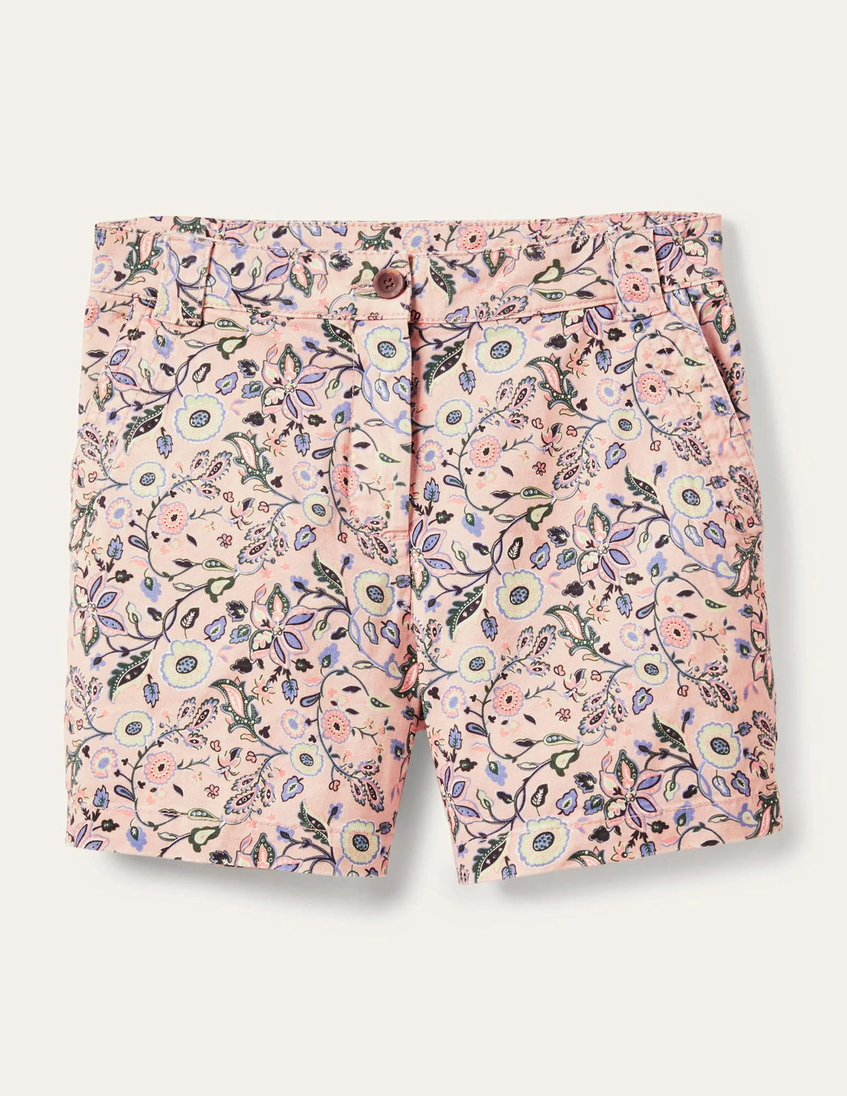Classic Chino Shorts-Milkshake, Opulent Paradise