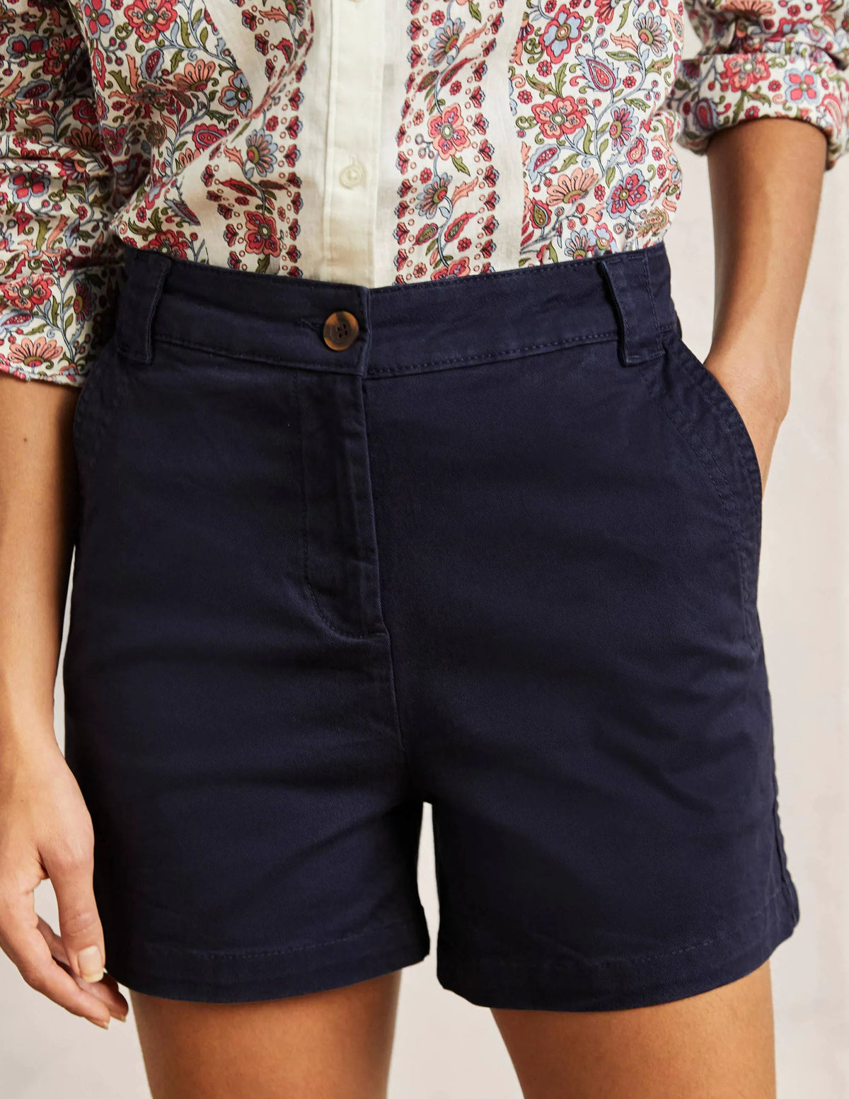 Classic Chino Shorts-Navy