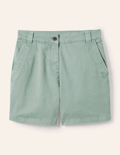 Classic Chino Shorts-Iceberg Green