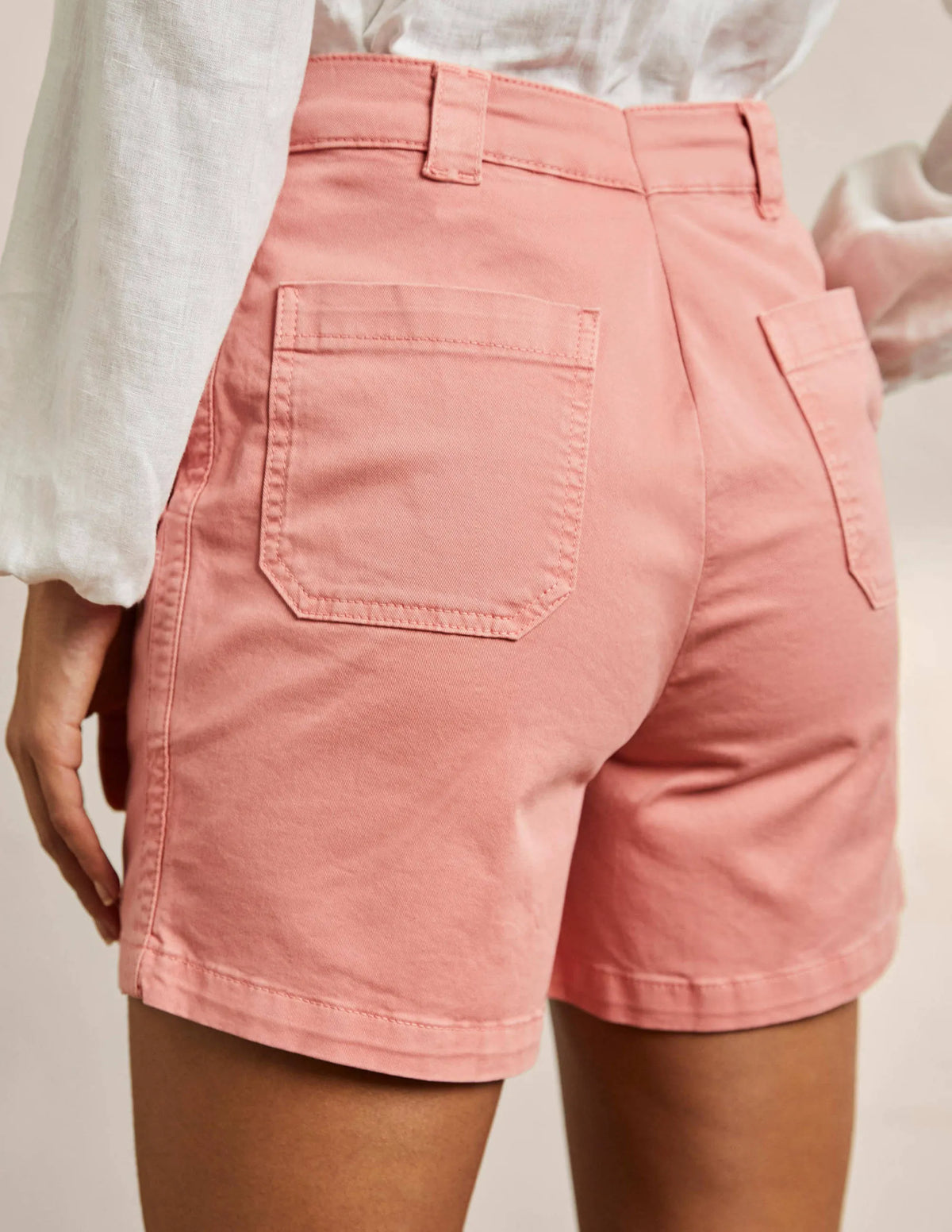 Classic Chino Shorts-Mauve Flower Pink