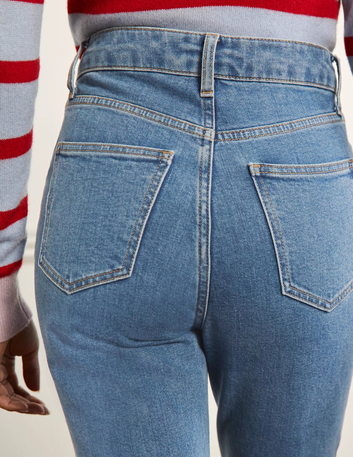 Relaxed Straight Jeans-Light Vintage Ombre