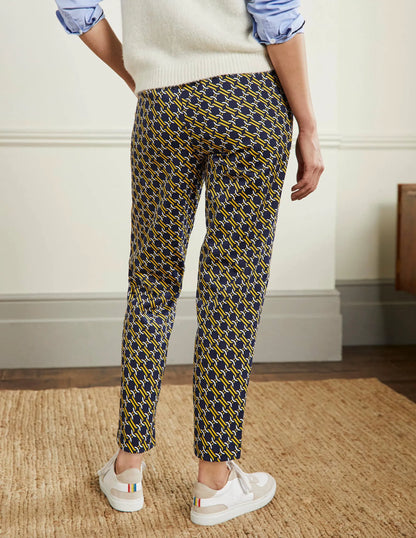 Pull On Pants-Navy, Chain Geo