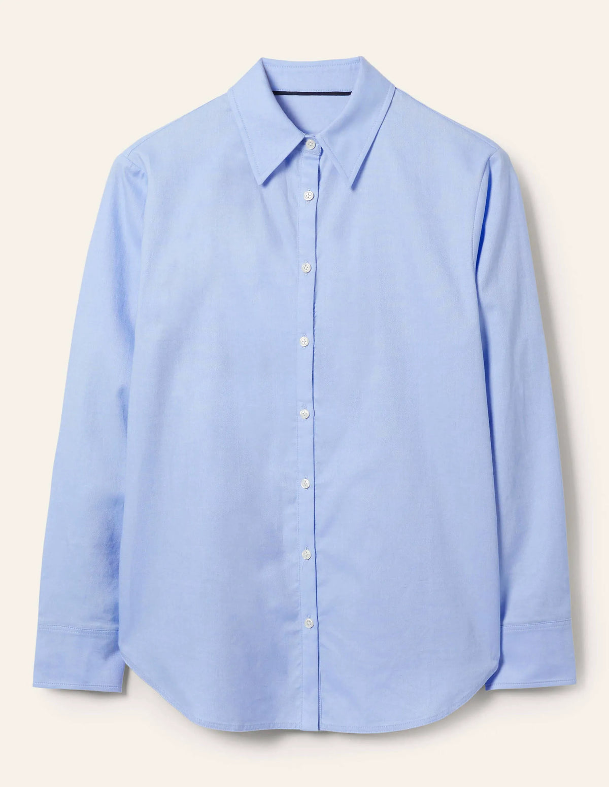 Relaxed Cotton Shirt-Blue Oxford