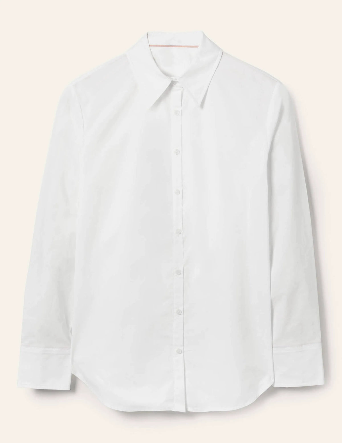 Relaxed Cotton Shirt-White