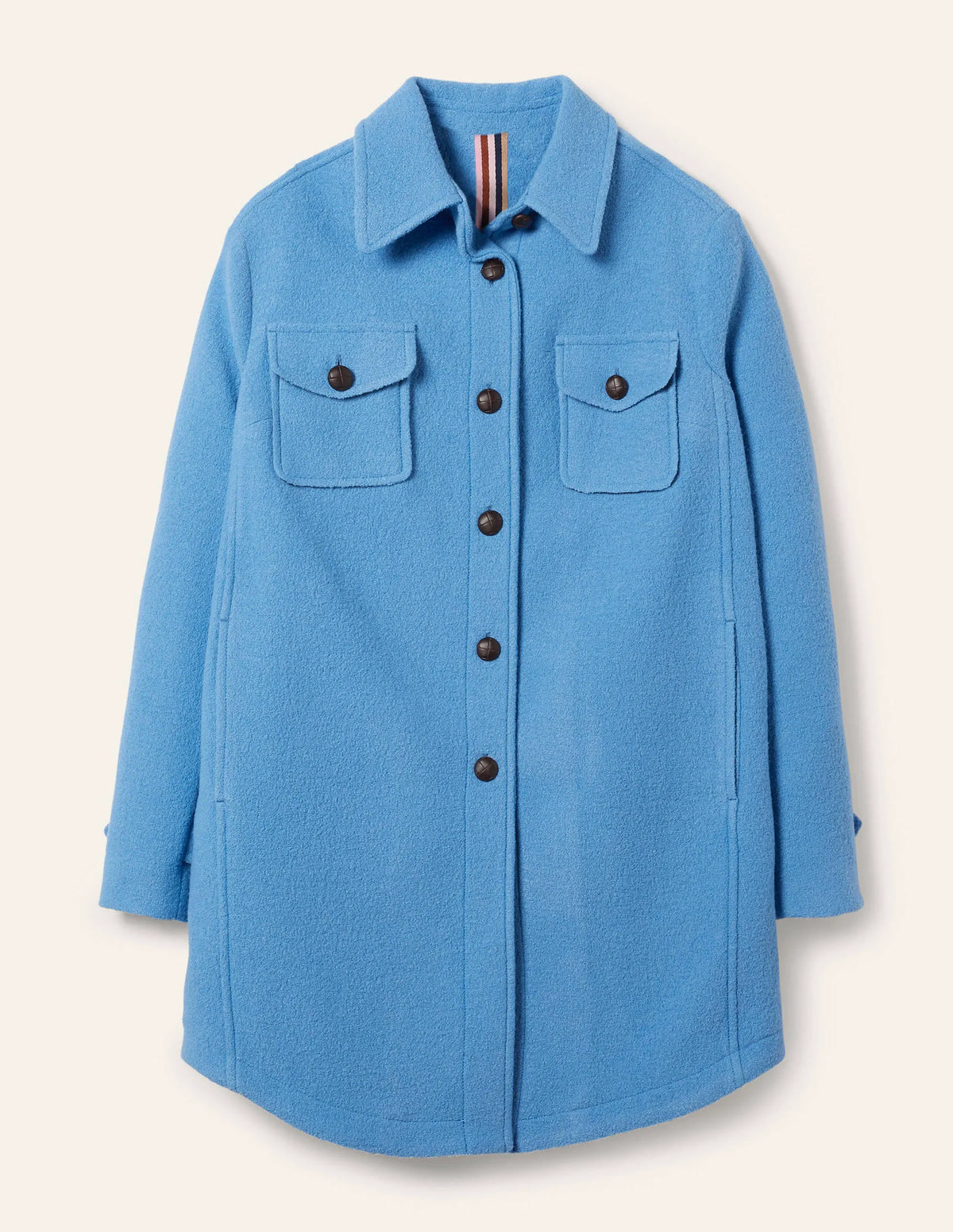 Textured Wool Shacket-Grape Hyacinth