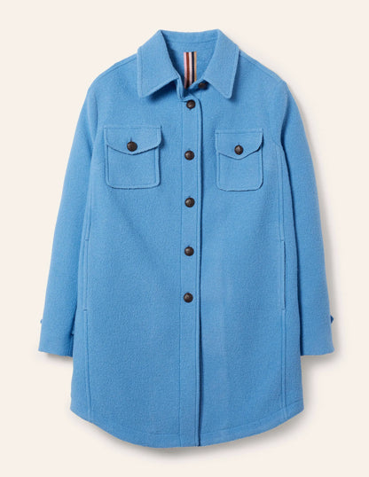 Textured Wool Shacket-Grape Hyacinth