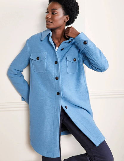 Textured Wool Shacket-Grape Hyacinth