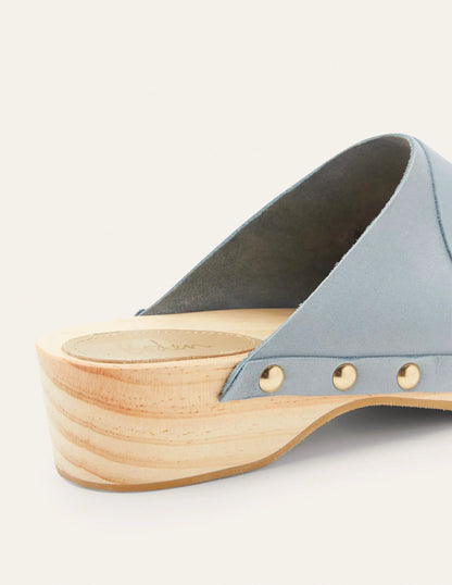 Leather Heeled Clogs-Mountain Spring