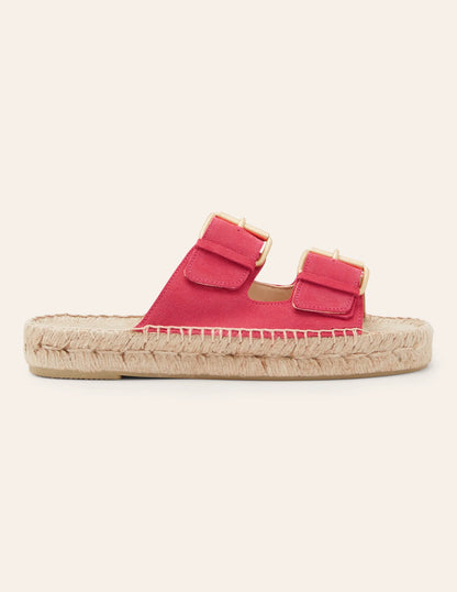 Buckle Espadrille Sandals-Rambling Rose