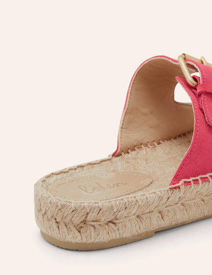 Buckle Espadrille Sandals-Rambling Rose