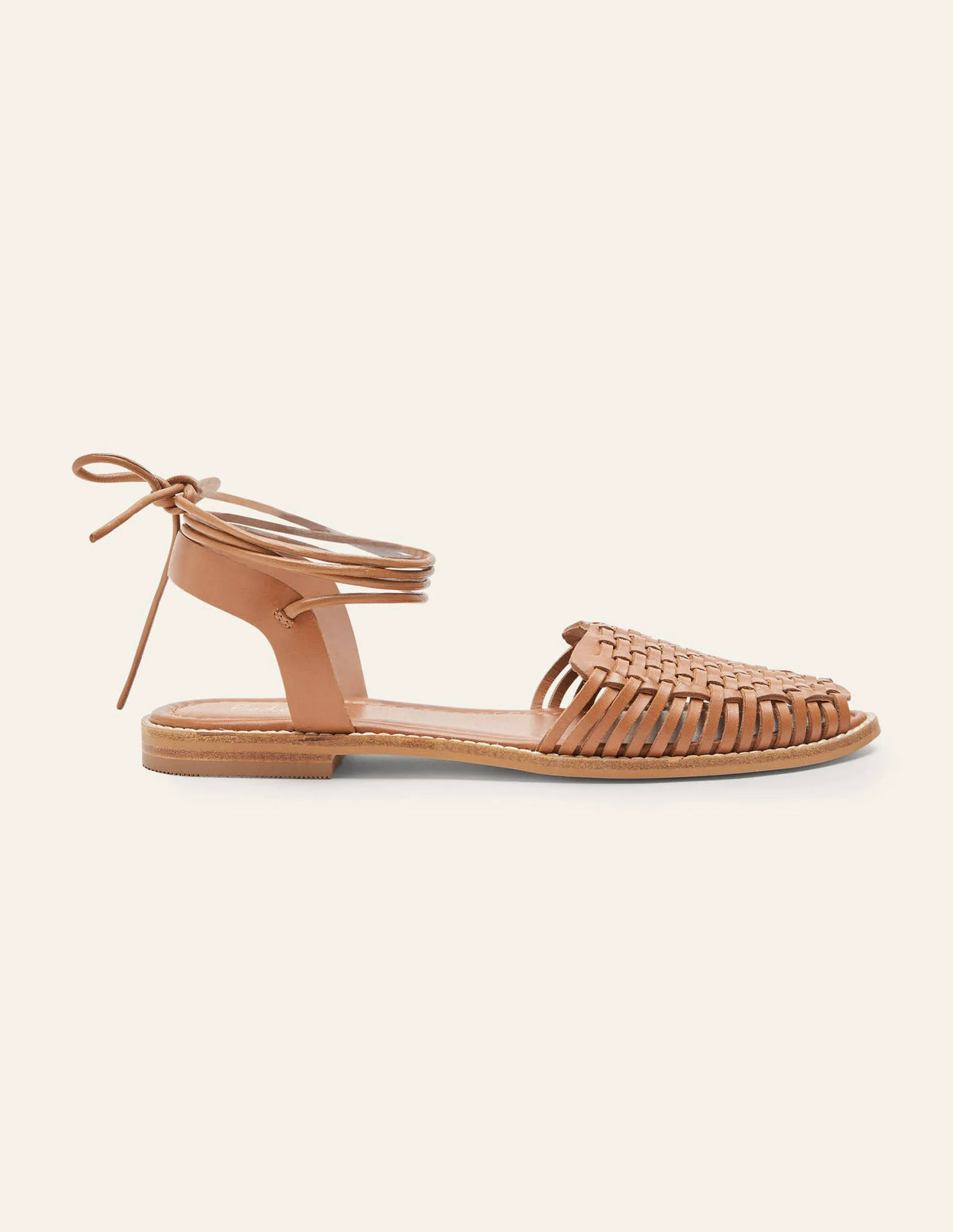 Huarache Leather Sandals-Tan