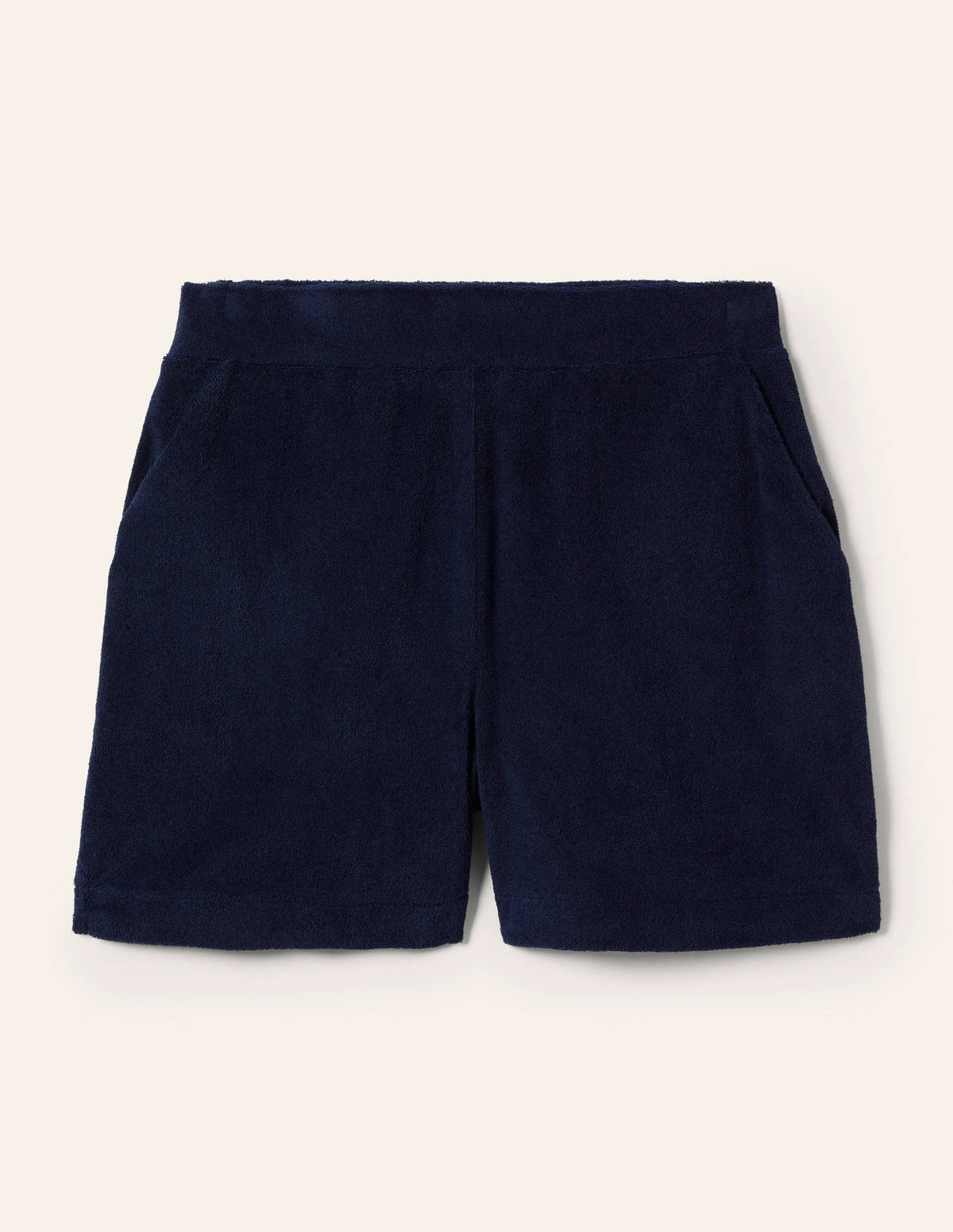 Erica Towelling Shorts-Navy