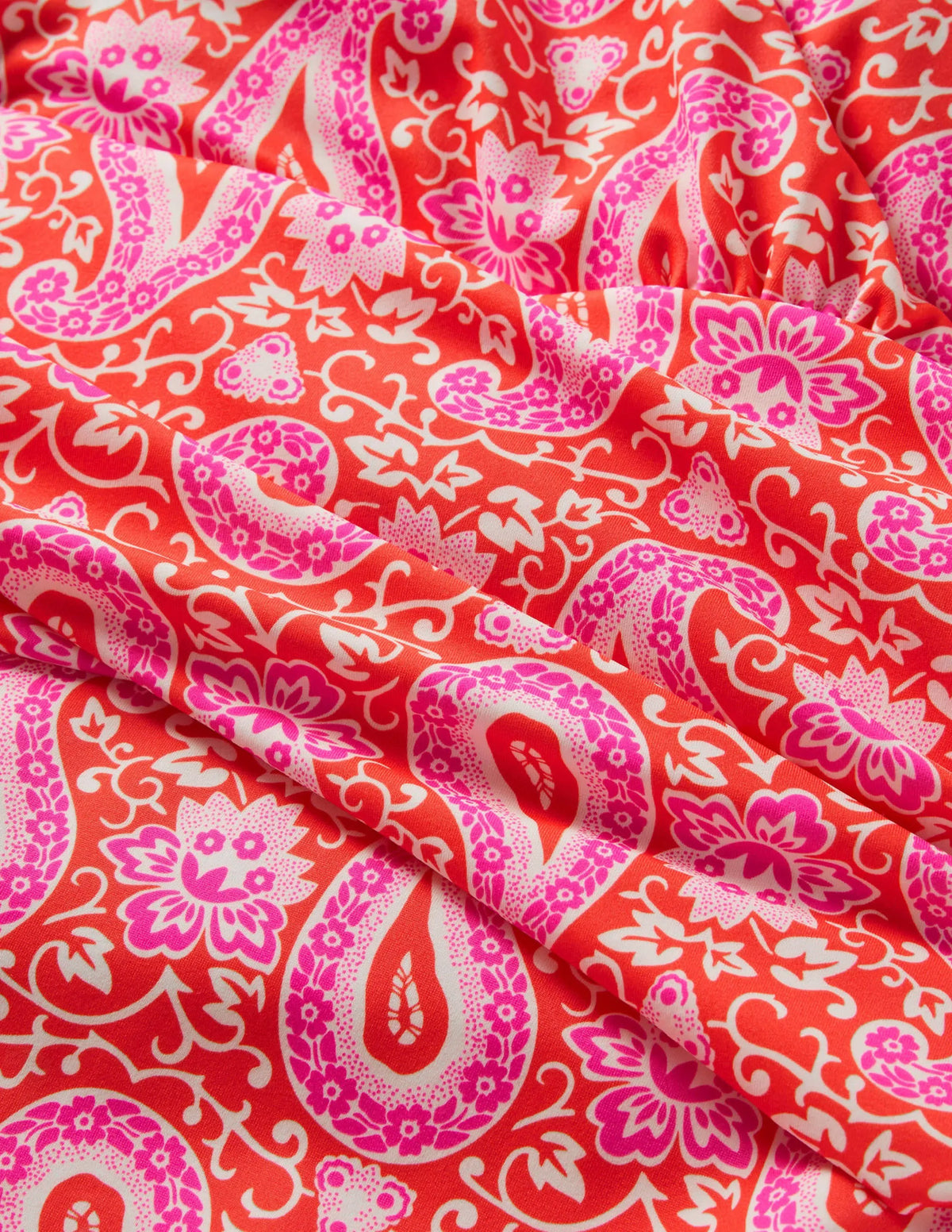 Levanzo Halter Swimsuit-Bright Papaya, Paisley