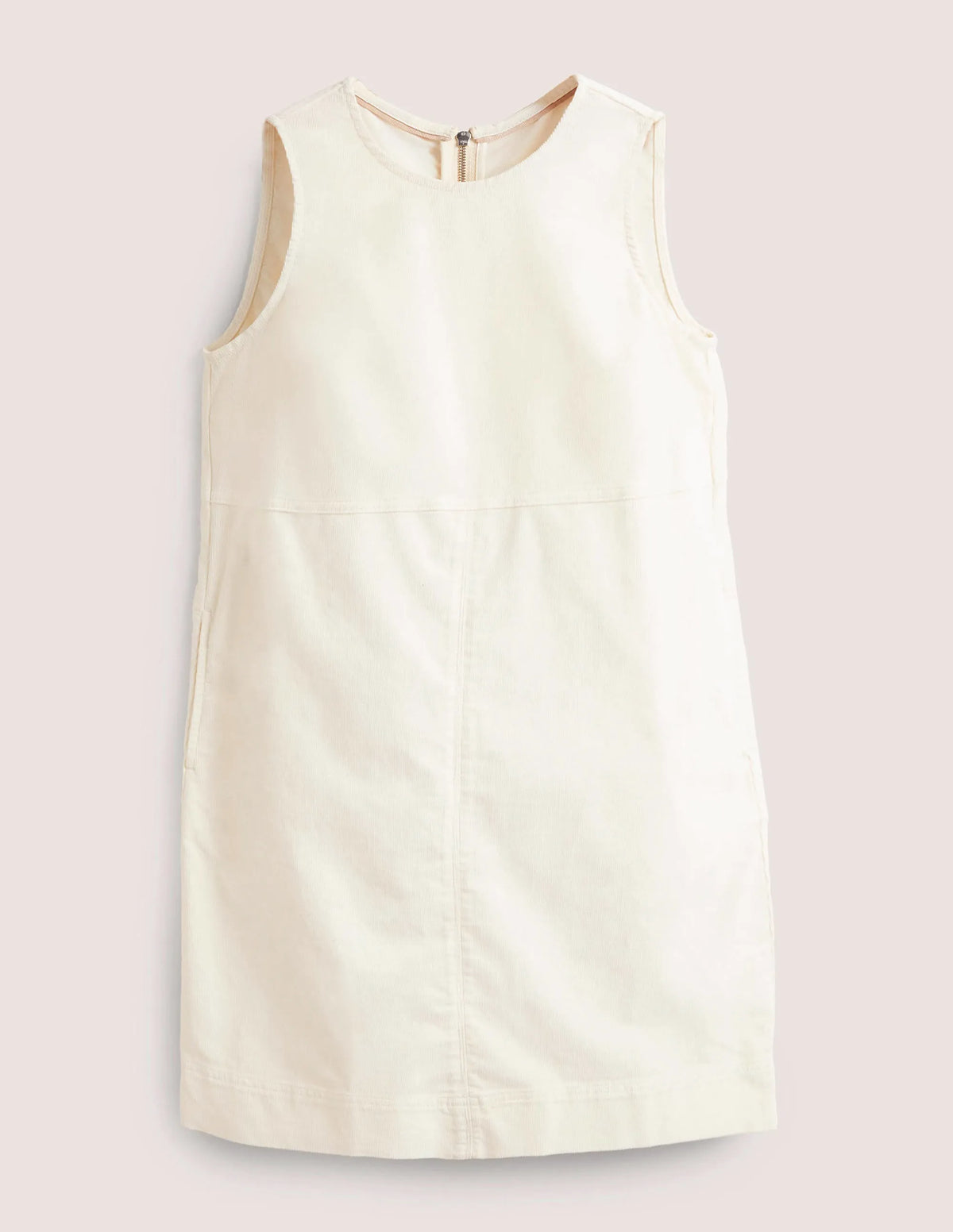 Evie Cord Shift Dress-Ecru