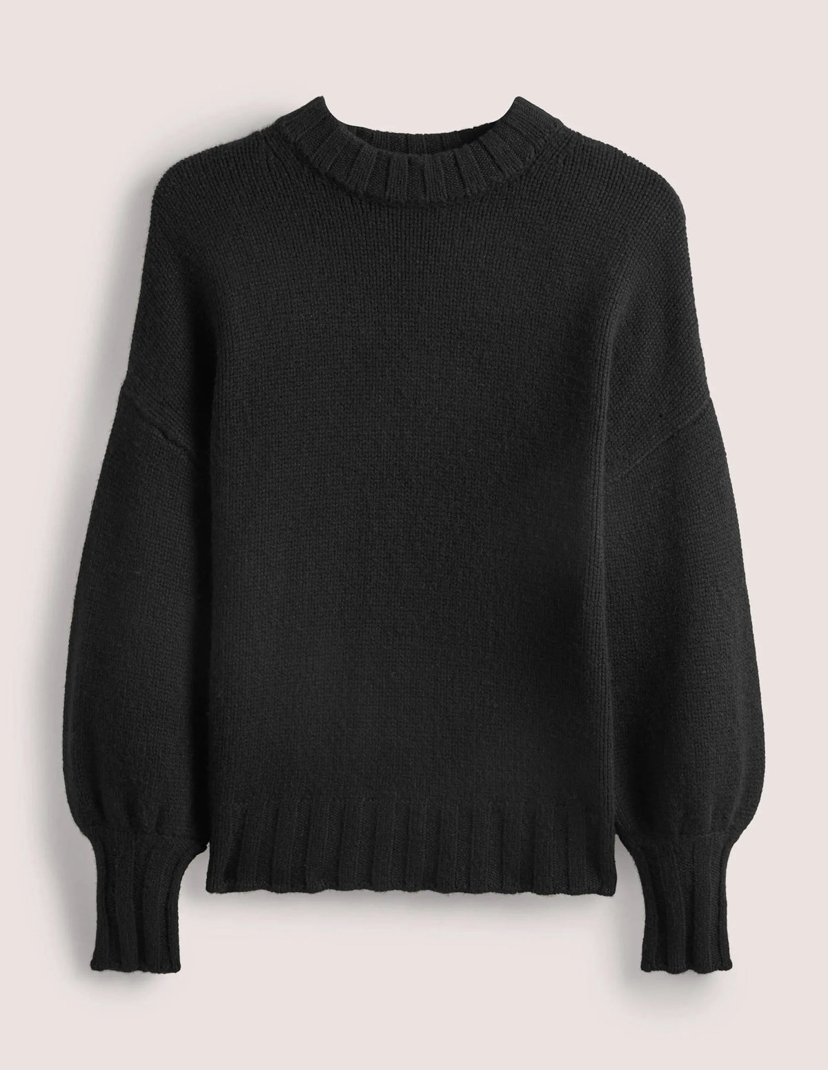 Chunky Cashmere Sweater-Black