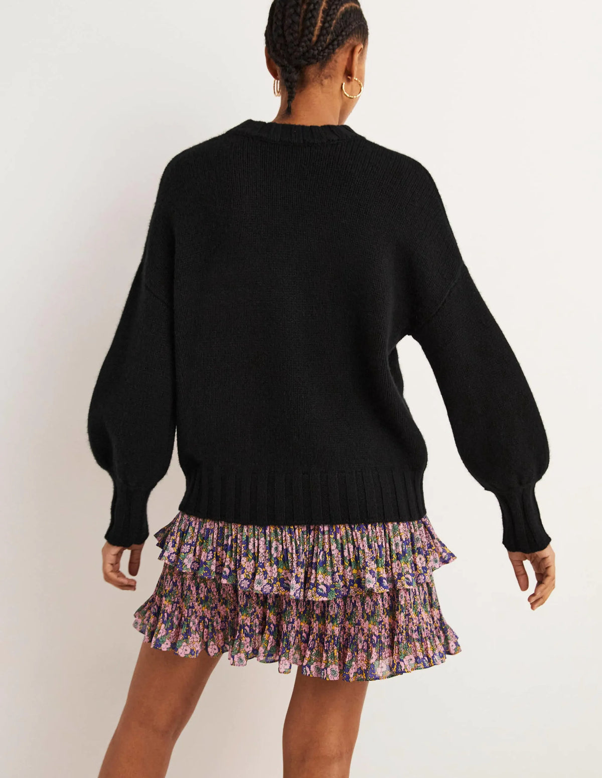 Chunky Cashmere Sweater-Black