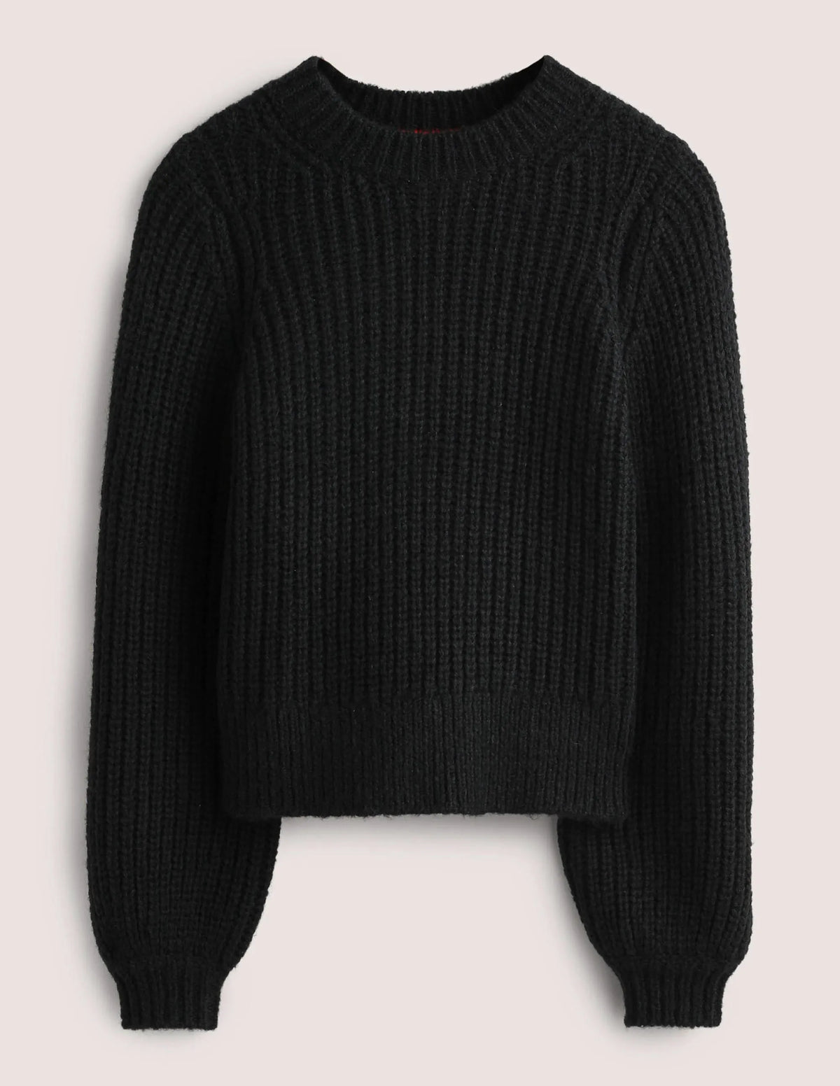 Chunky Ribbed Sweater-Black