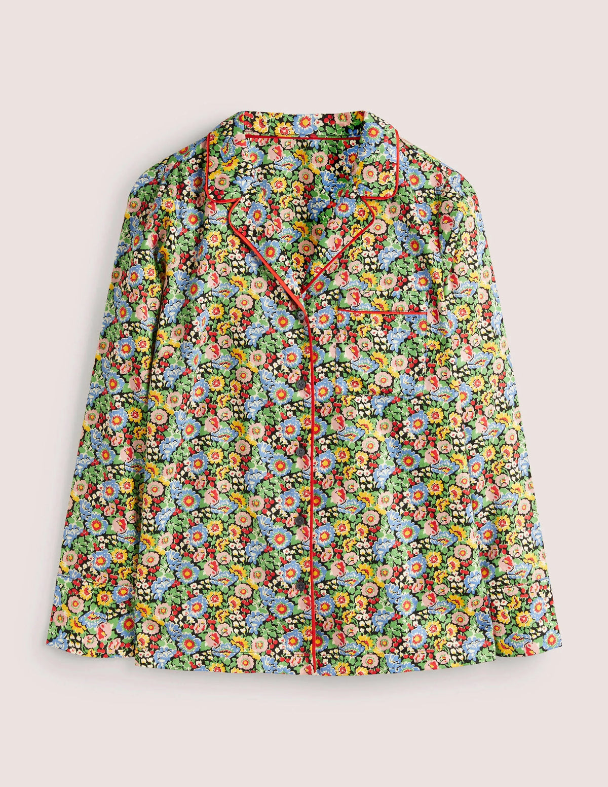 Easy Cotton Sleep Shirt-Multi, Flora Illusion
