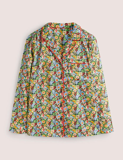 Easy Cotton Sleep Shirt-Multi, Flora Illusion